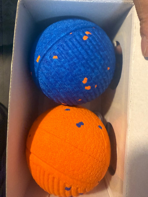 MossRomp Big Ball - Orange and Blue, both colors in box